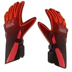 Guantes con calefacción eléctrica impermeable para la motocicleta, batería recargable